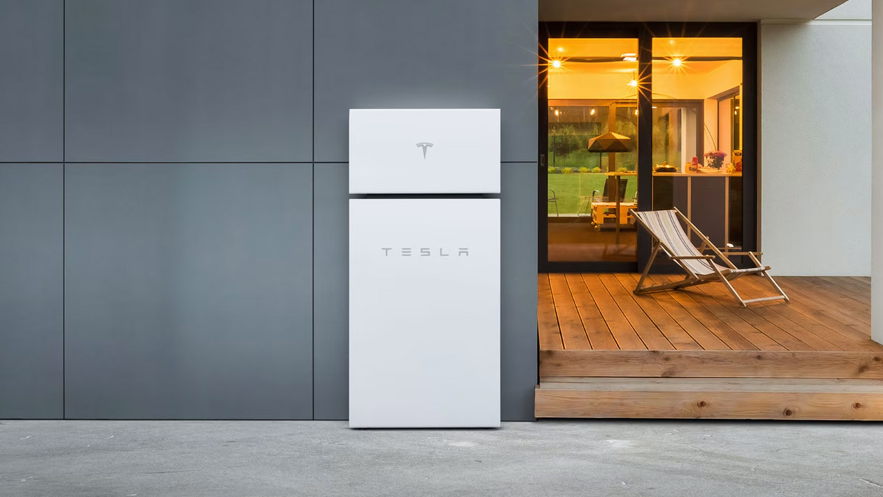 tesla Powerball 3 mounted on home